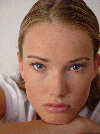 There is a purity to the image that recalls the understated elegance of luxury skincare campaigns and European fashion editorials where beauty is communicated through subtlety rather than excess. The composition strips away distractions.